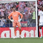 Courtois en el derbi madrileño