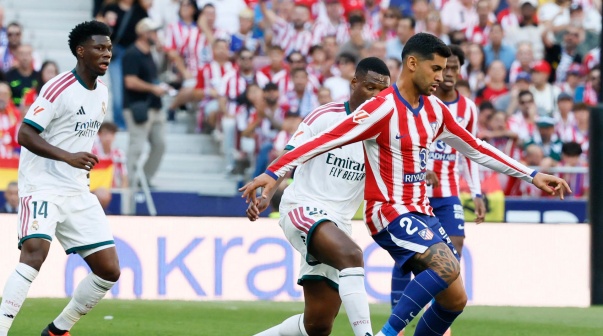 Cuti Romero en el derbi madrileño