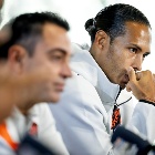 Virgil Van Dijk y Xavi Hernández en conferencia de prensa