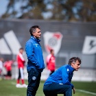 Guillermo y Gustavo Barros Schelotto en el amistoso River vs. Vélez en el River Camp
