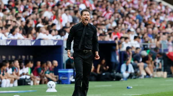 Cholo Simeone en el Atlético Madrid vs. Real Madrid