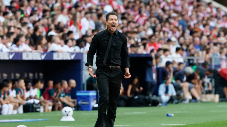 Cholo Simeone en el Atlético Madrid vs. Real Madrid