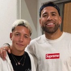 El guiño a River que dejó el encuentro entre Otamendi y Prestianni