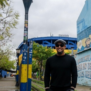 Felipe Melo visitó la Bombonera