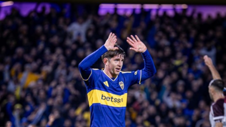 Toto Belmonte en Boca vs. Lanús