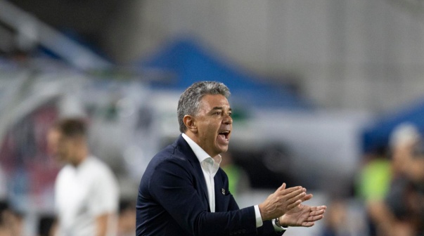 Marcelo Gallardo en Corea del Sur vs. Ecuador