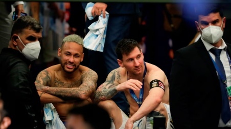 Neymar y un sentido mensaje para Messi
