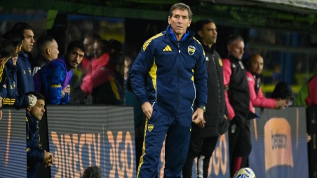 Claudio Úbeda en Boca vs Huracán Octavos de Final. Torneo Apertura. Liga Profesional.