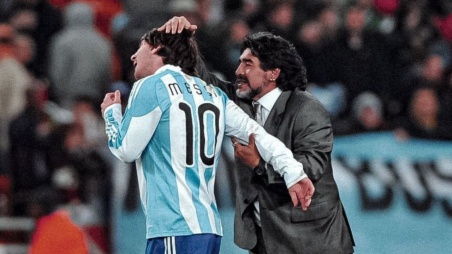 Maradona y Messi