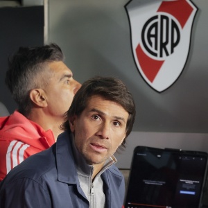 Leo Ponzio en River vs Estudiantes de Rio Cuarto