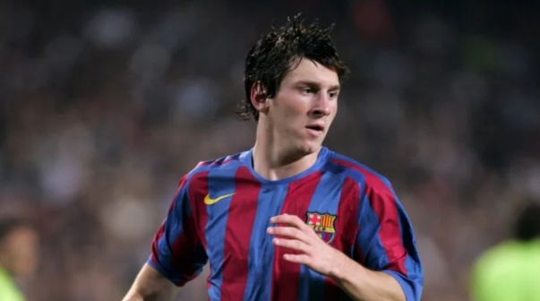 Lionel Messi en sus comienzos con el FC Barcelona