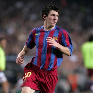 Lionel Messi en sus comienzos con el FC Barcelona