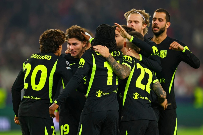 Julián Álvarez festeja su golazo ante Stuttgart&nbsp;