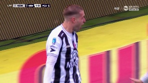 El delantero de Gimnasia de Mendoza solo la tuvo que empujar para adelantar a su equipo ante Platense.