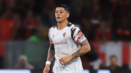 Marcos Rojo en la semifinal de la CONMEBOL Libertadores 2026 Flamengo vs. Estudiantes