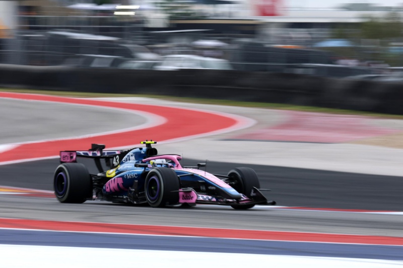 &nbsp;Colapinto no pudo terminar la carrera en el GP de Austin. Fuente: EFE