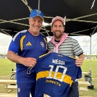Lionel Messi y Blas Giunta en la Messi Cup 2026