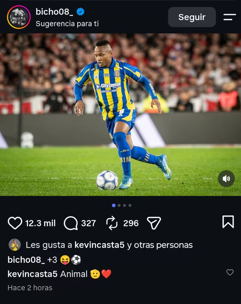 El Instagram de Campaz&nbsp;